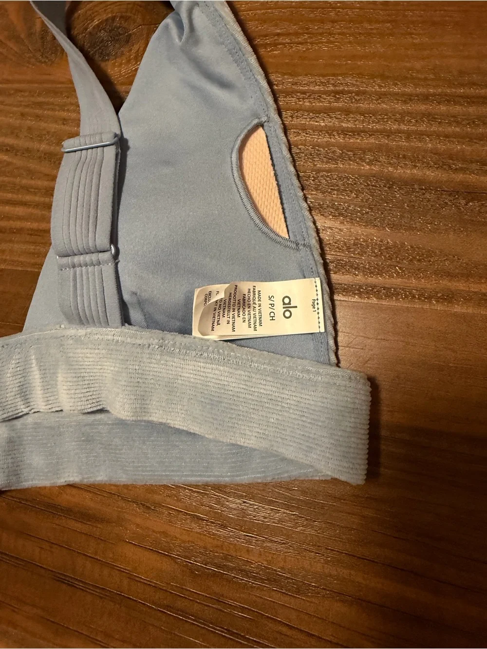 Micro Corduroy Dreamer Bra - Celestial Blue | ALO